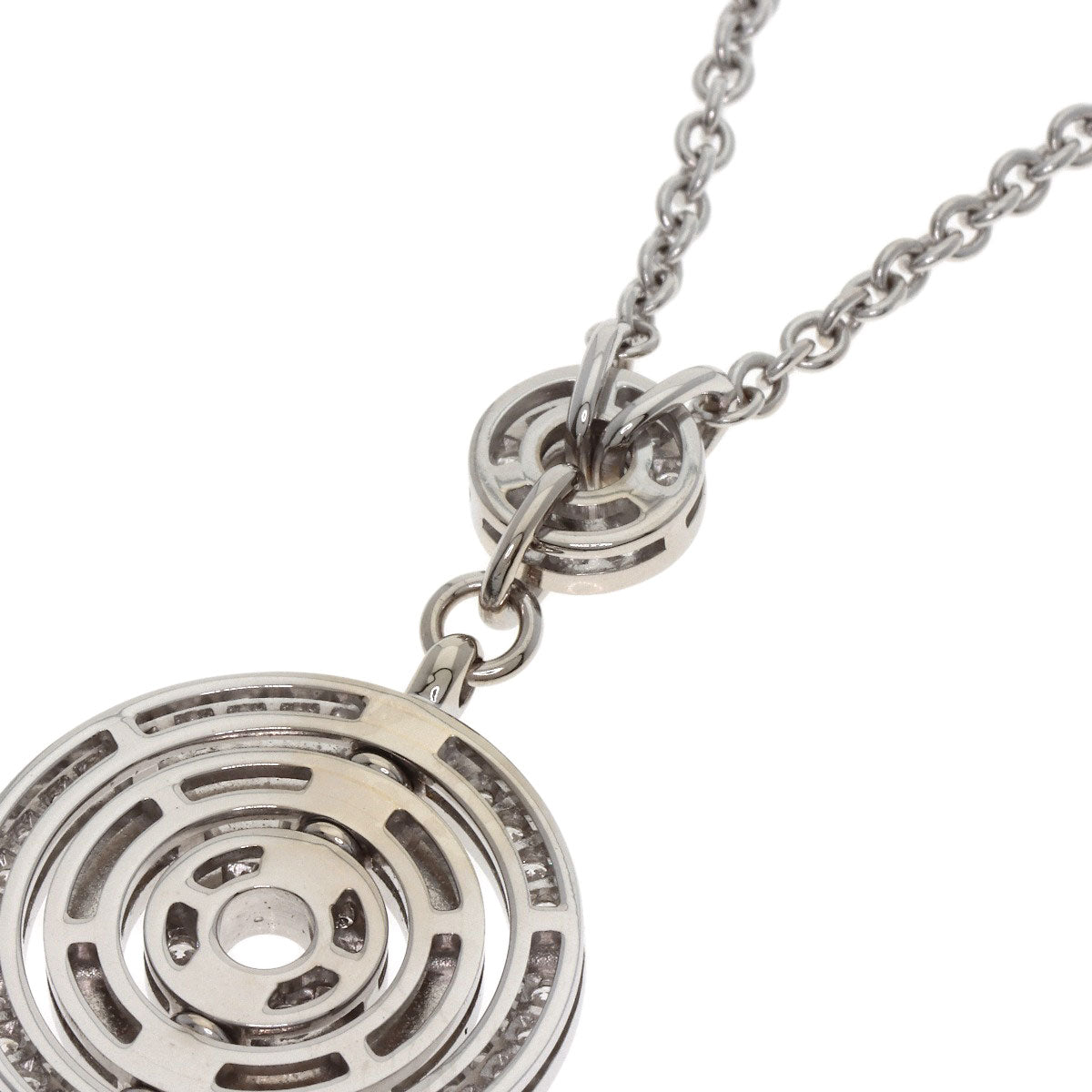 BVLGARI Astrale Cerki Diamond Necklace K18 White Gold Ladies [Used]