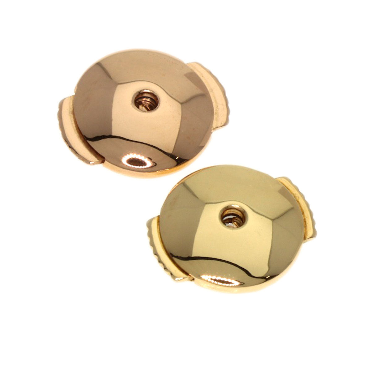 LOUIS VUITTON Double Star Blossom Mother of Pearl Pearl Diamond earring K18 Pink Gold Ladies [Used]