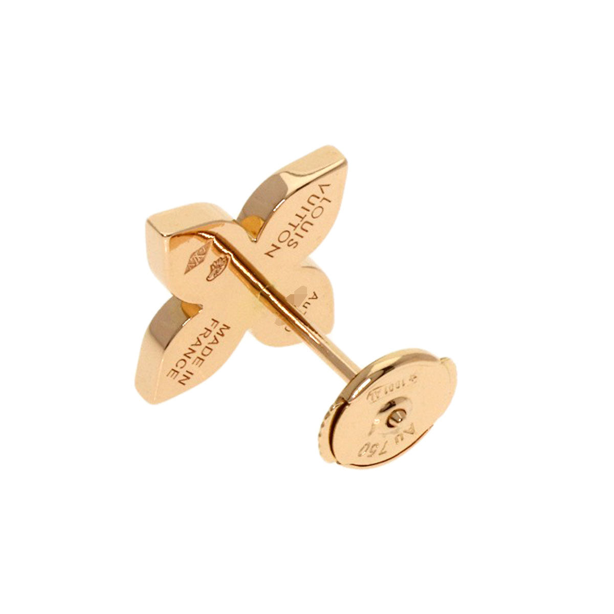 LOUIS VUITTON Puce Star Blossom Diamond One Side Only earring K18 Pink Gold Ladies [Used]