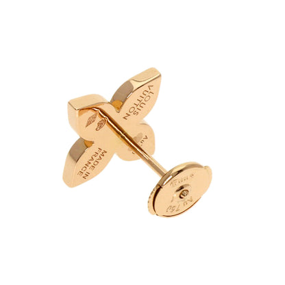 LOUIS VUITTON Puce Star Blossom Diamond One Side Only earring K18 Pink Gold Ladies [Used]