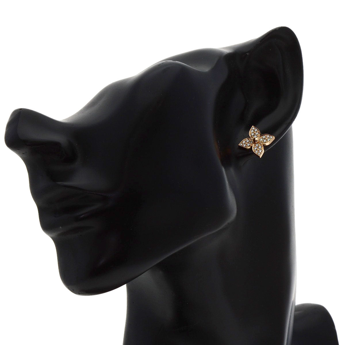 LOUIS VUITTON Puce Star Blossom Diamond One Side Only earring K18 Pink Gold Ladies [Used]