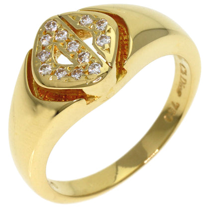 Dior Diamond Ring K18 Yellow Gold Ladies [Used]