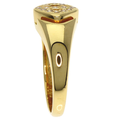 Dior Diamond Ring K18 Yellow Gold Ladies [Used]