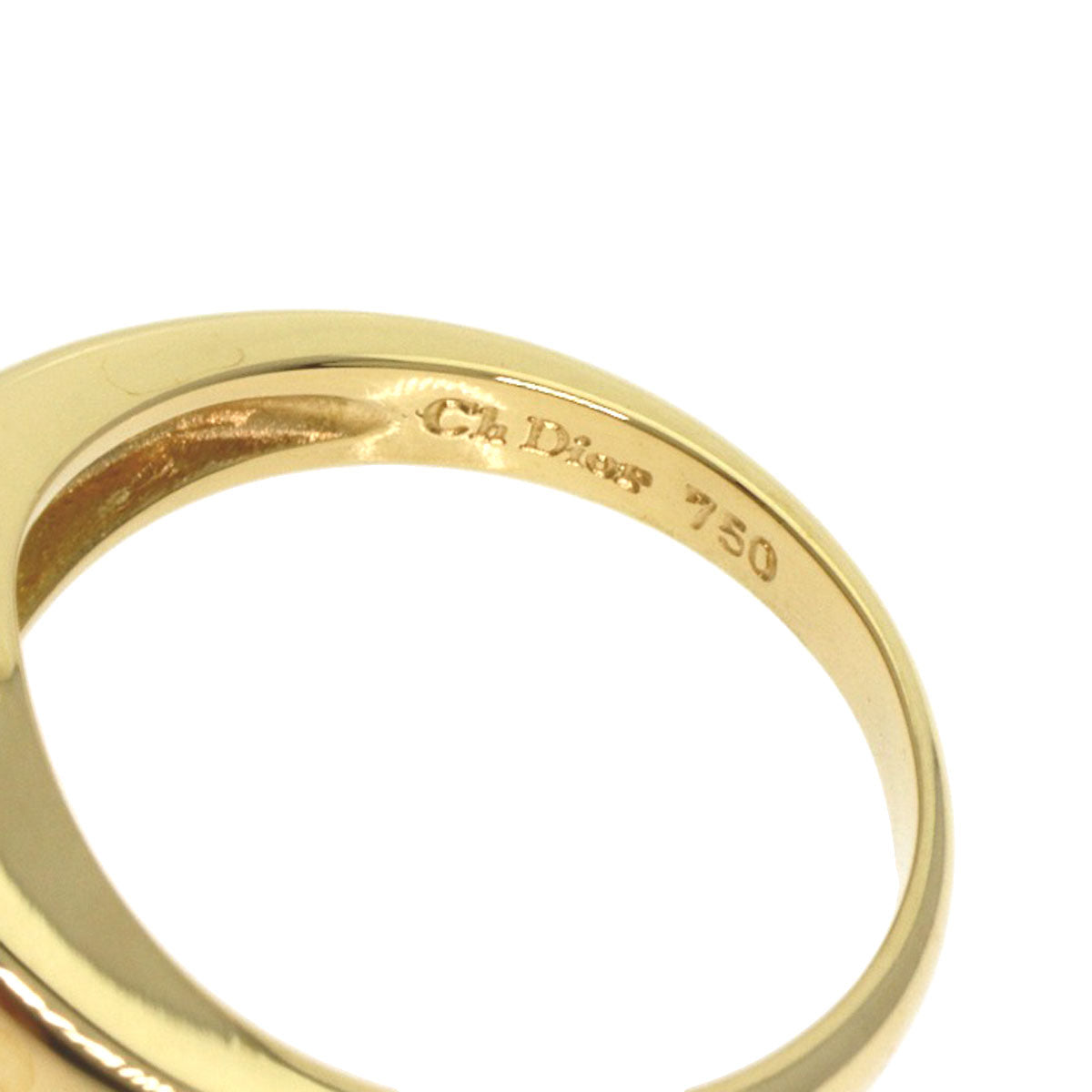 Dior Diamond Ring K18 Yellow Gold Ladies [Used]
