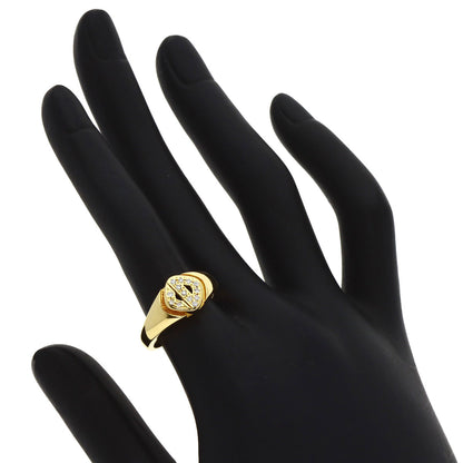 Dior Diamond Ring K18 Yellow Gold Ladies [Used]