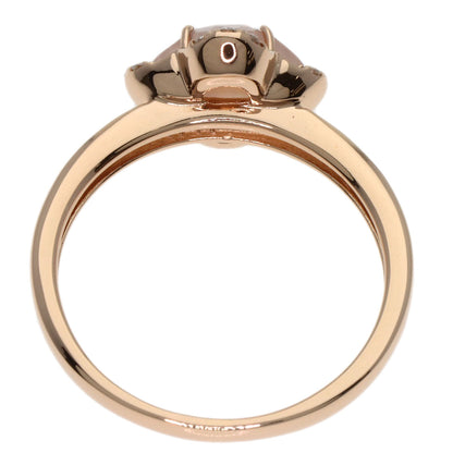VENDOME Shell Rose Quartz Diamond Ring K18 Pink Gold Ladies [Used]