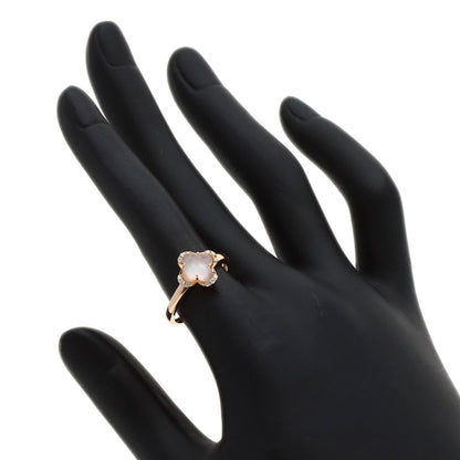 VENDOME Shell Rose Quartz Diamond Ring K18 Pink Gold Ladies [Used]