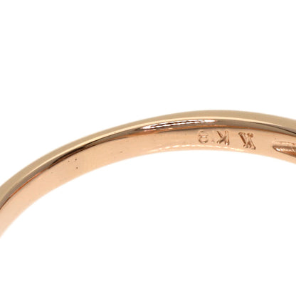 VENDOME Shell Rose Quartz Diamond Ring K18 Pink Gold Ladies [Used]