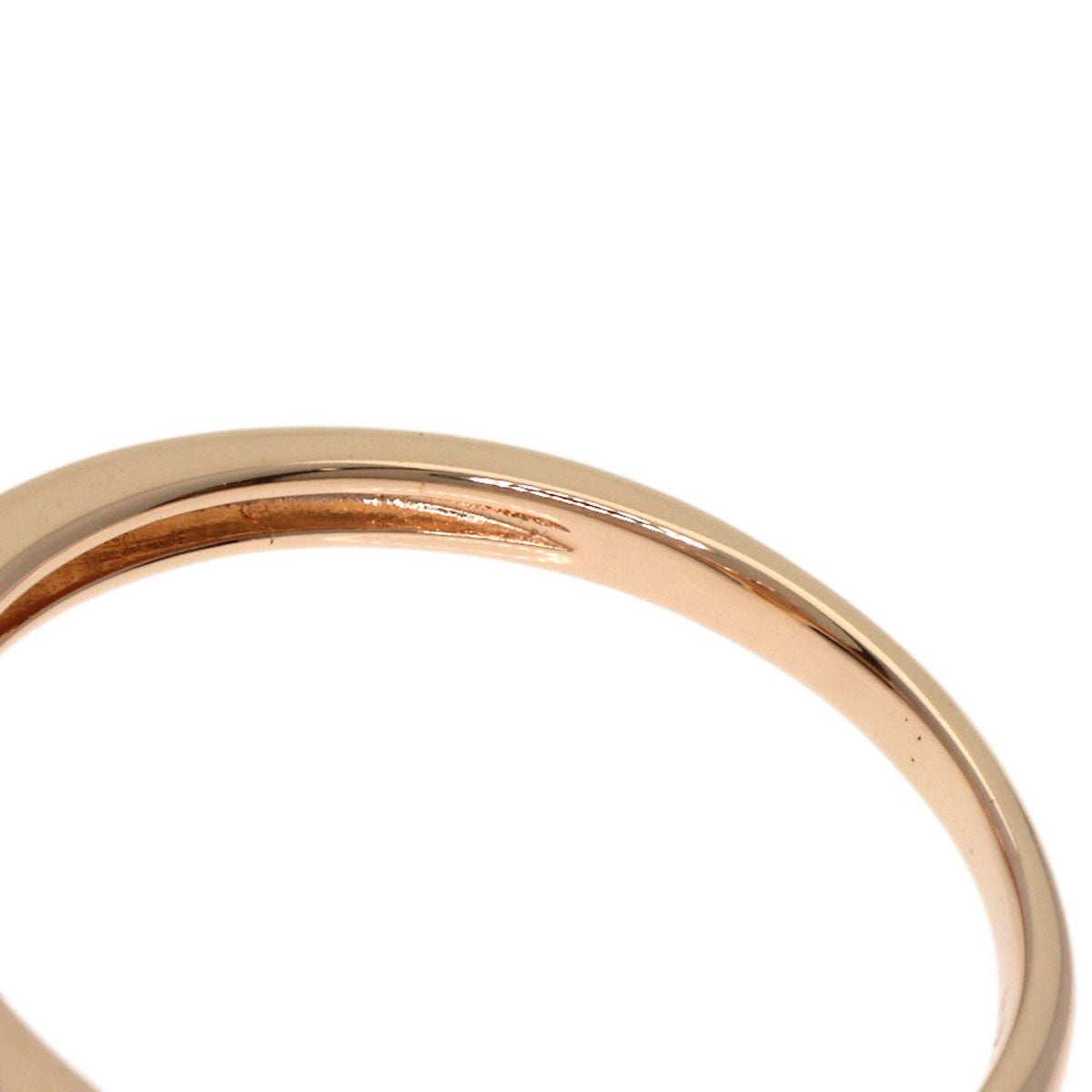 VENDOME Shell Rose Quartz Diamond Ring K18 Pink Gold Ladies [Used]