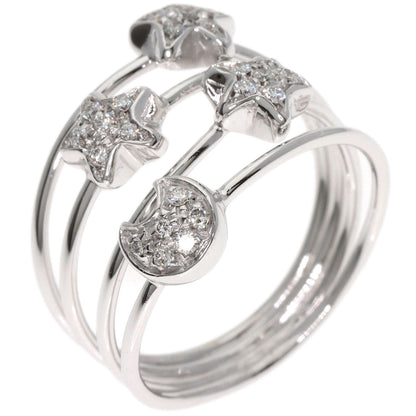 Ponte Vecchio Moonstar diamond Ring K18 White Gold Ladies [Used]