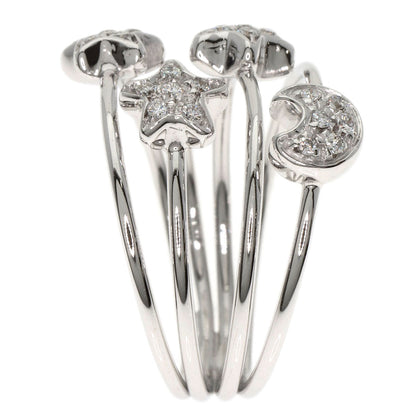 Ponte Vecchio Moonstar diamond Ring K18 White Gold Ladies [Used]