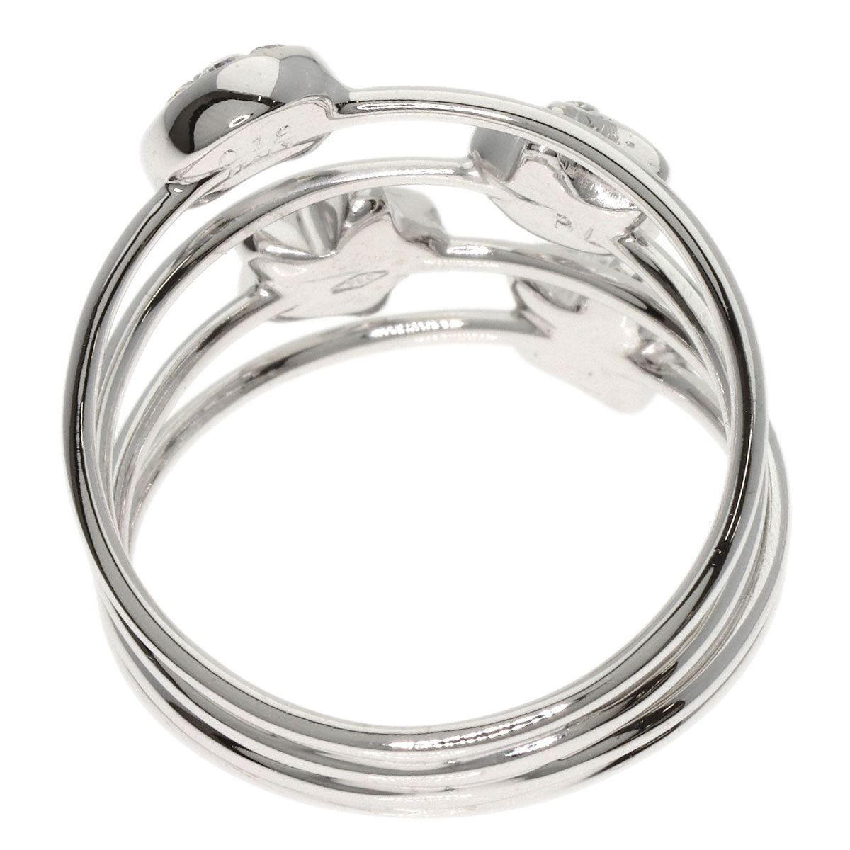 Ponte Vecchio Moonstar diamond Ring K18 White Gold Ladies [Used]