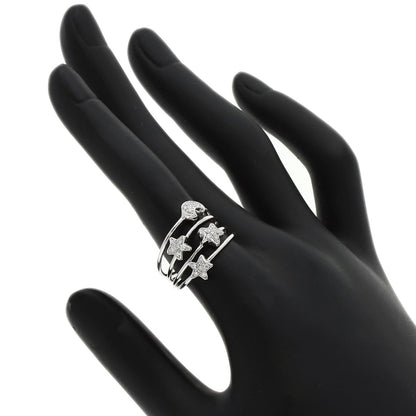 Ponte Vecchio Moonstar diamond Ring K18 White Gold Ladies [Used]