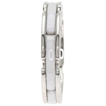 CHANEL Ultra Small White Ceramic #57 Ring K18 White Gold CeramicLadies [Used]