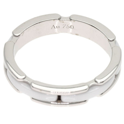 CHANEL Ultra Small White Ceramic #57 Ring K18 White Gold CeramicLadies [Used]