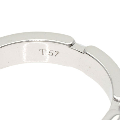 CHANEL Ultra Small White Ceramic #57 Ring K18 White Gold CeramicLadies [Used]