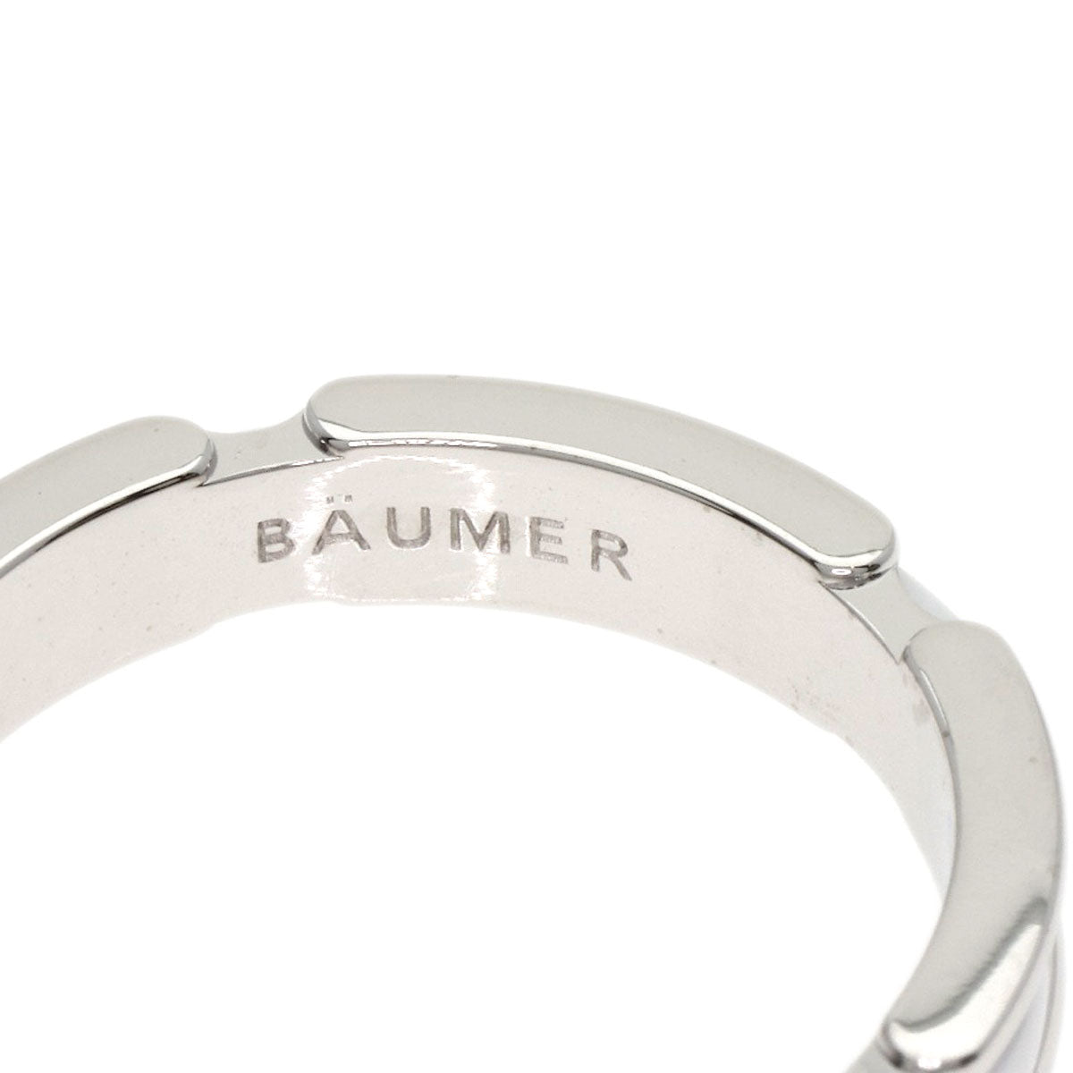 CHANEL Ultra Small White Ceramic #57 Ring K18 White Gold CeramicLadies [Used]