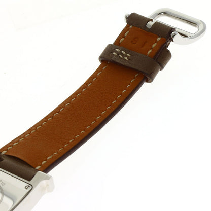 HERMES H watch Watches HH1.210 Stainless Steel/Leather Ladies