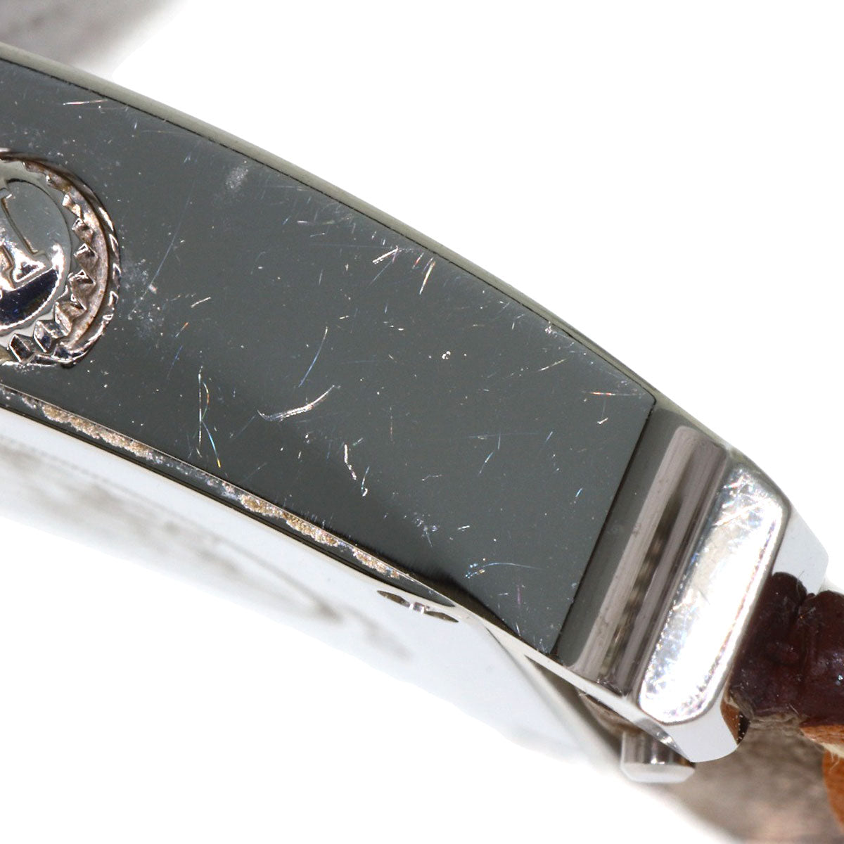 HERMES H watch Watches HH1.210 Stainless Steel/Leather Ladies