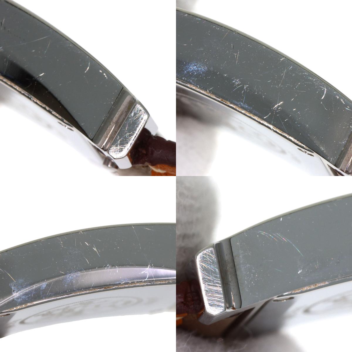 HERMES H watch Watches HH1.210 Stainless Steel/Leather Ladies