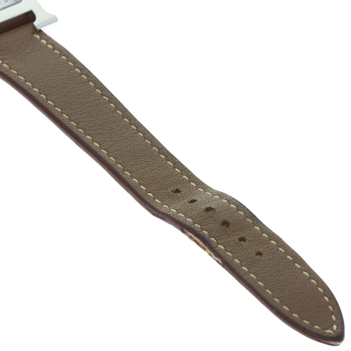 HERMES H watch Watches HH1.210 Stainless Steel/Leather Ladies