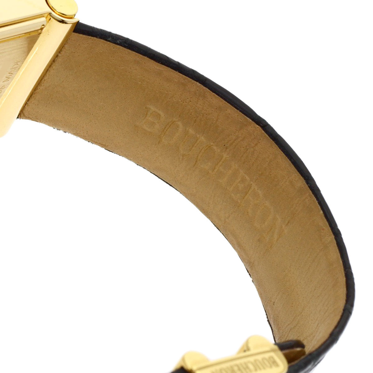 ブシュロン リフレ 腕時計 K18イエローゴールド/革 レディース 【中古】【Boucheron】