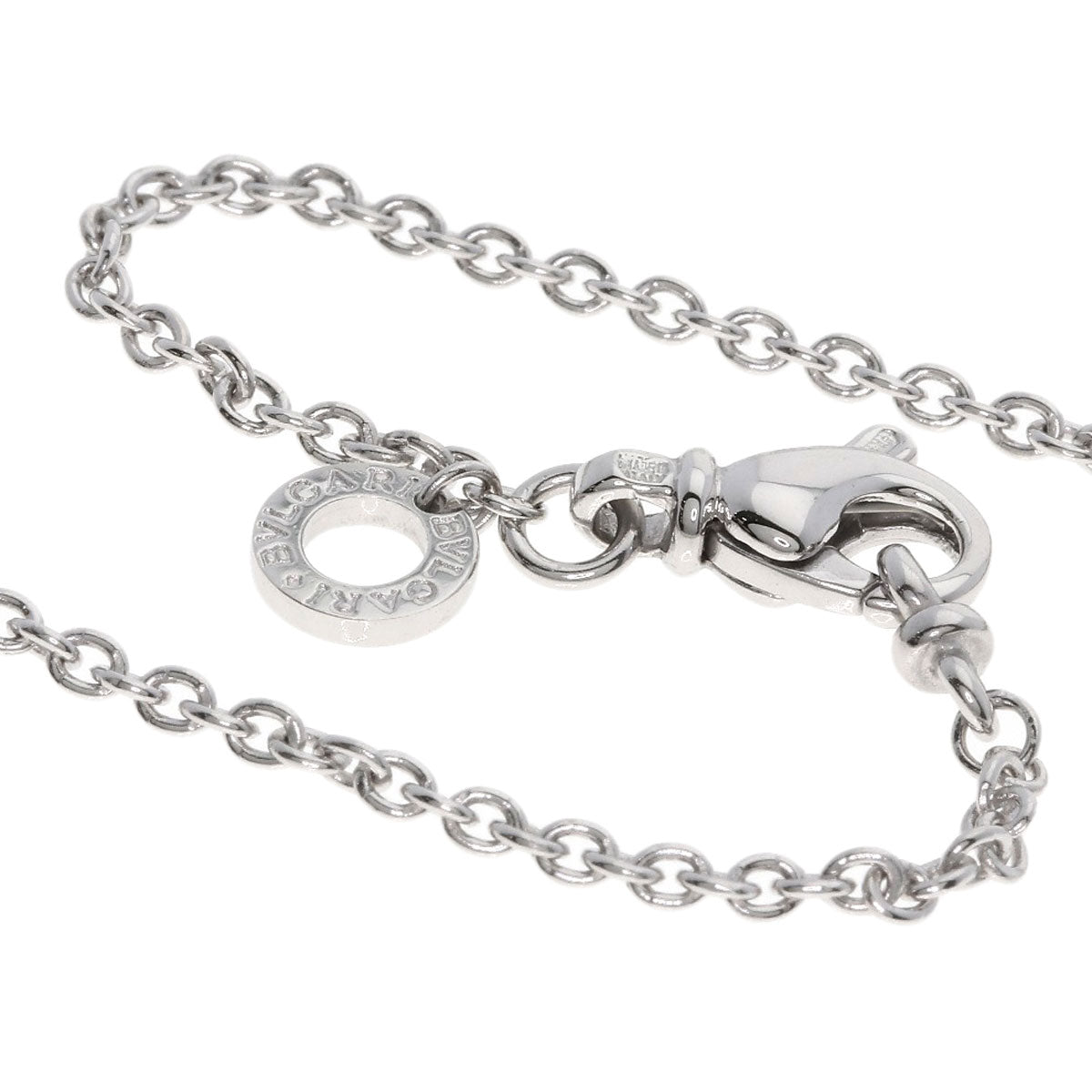 BVLGARI Chain 15.7" Necklace K18 White Gold Ladies [Used]