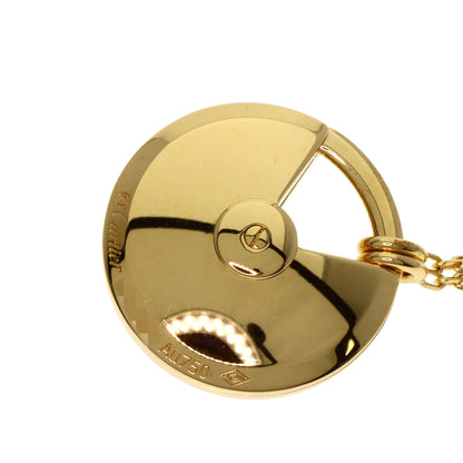 CARTIER Amulet SM Shell Diamond Necklace K18 Yellow Gold Ladies [Used]