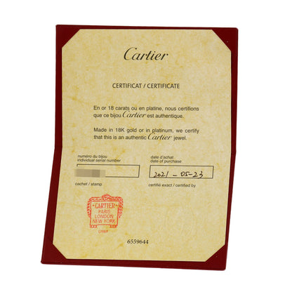 CARTIER Amulet SM Shell Diamond Necklace K18 Yellow Gold Ladies [Used]