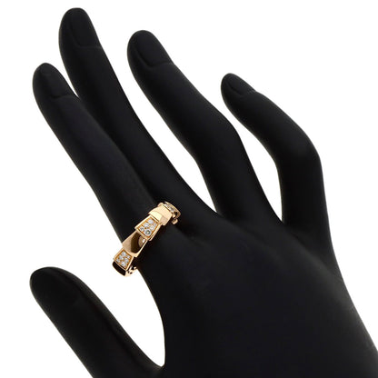 BVLGARI Serpenti Viper Diamond #53 Ring K18 Pink Gold Ladies [Used]
