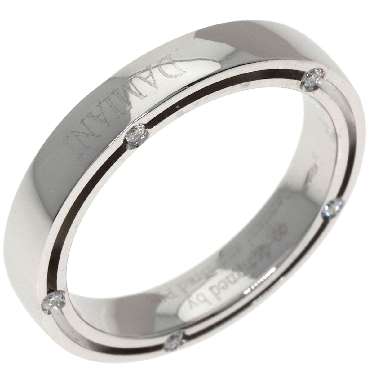 Damiani D-Side Diamond Ring K18 White Gold Ladies [Used]