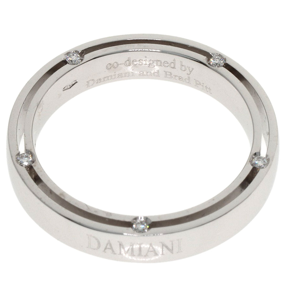Damiani D-Side Diamond Ring K18 White Gold Ladies [Used]