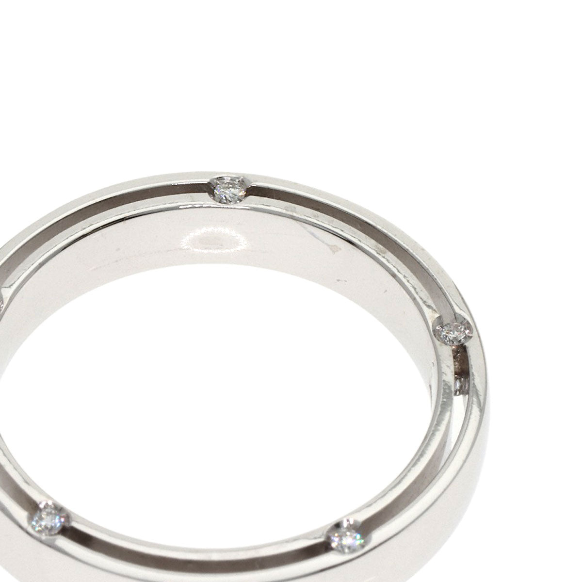 Damiani D-Side Diamond Ring K18 White Gold Ladies [Used]