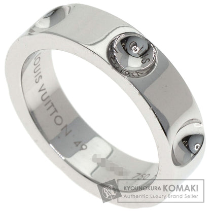 LOUIS VUITTON Petite Berg Empreinte #49 Ring K18 White Gold Ladies [Used]
