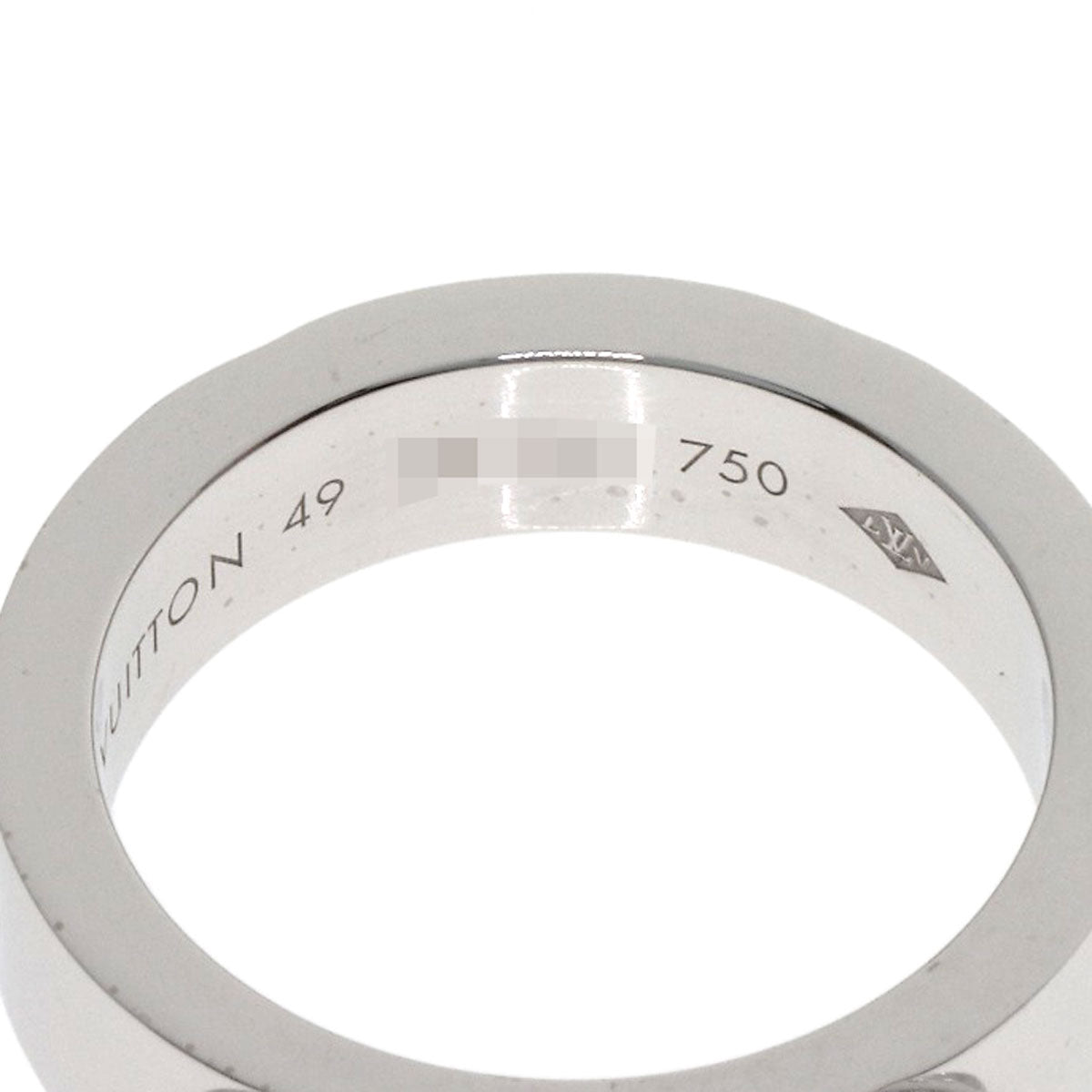 LOUIS VUITTON Petite Berg Empreinte #49 Ring K18 White Gold Ladies [Used]