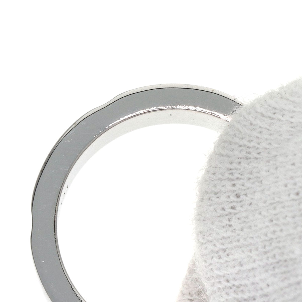 LOUIS VUITTON Petite Berg Empreinte #49 Ring K18 White Gold Ladies [Used]