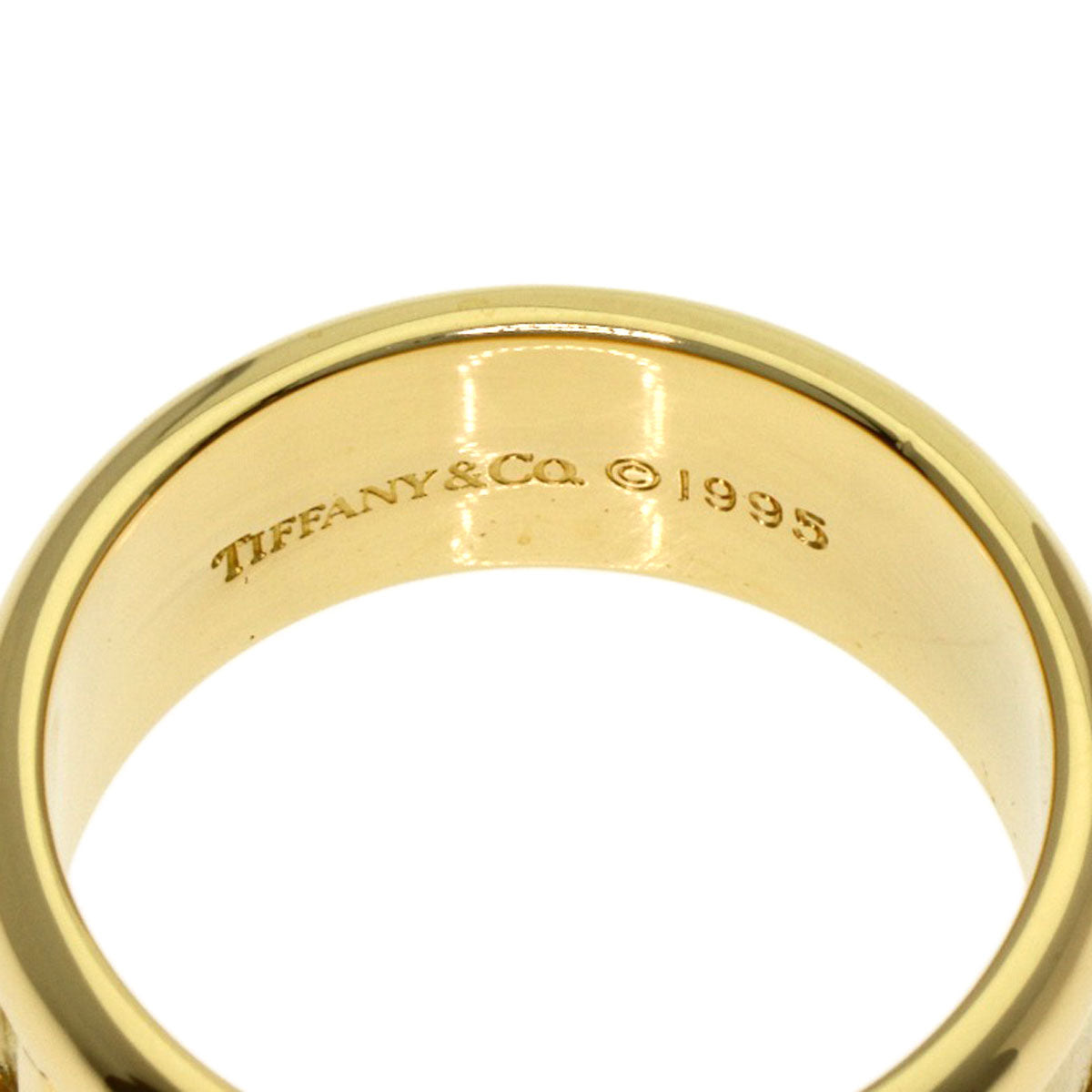 TIFFANY&Co. Atlas Ring K18 Yellow Gold Ladies [Used]