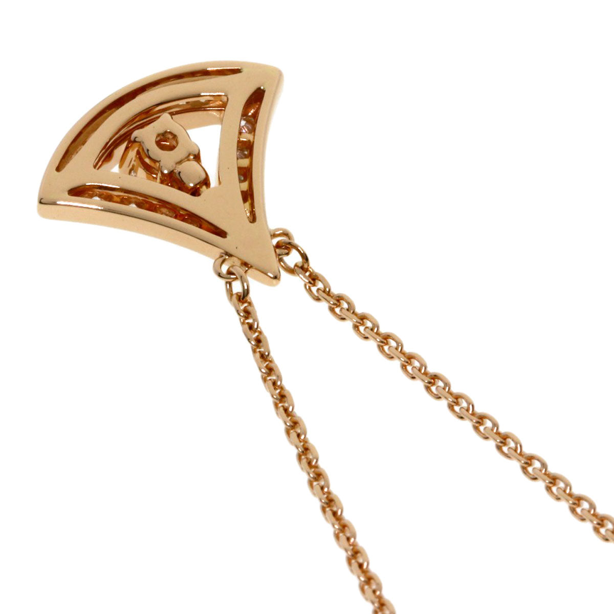 BVLGARI Diva Dream Diamond Necklace K18 Pink Gold Ladies [Used]