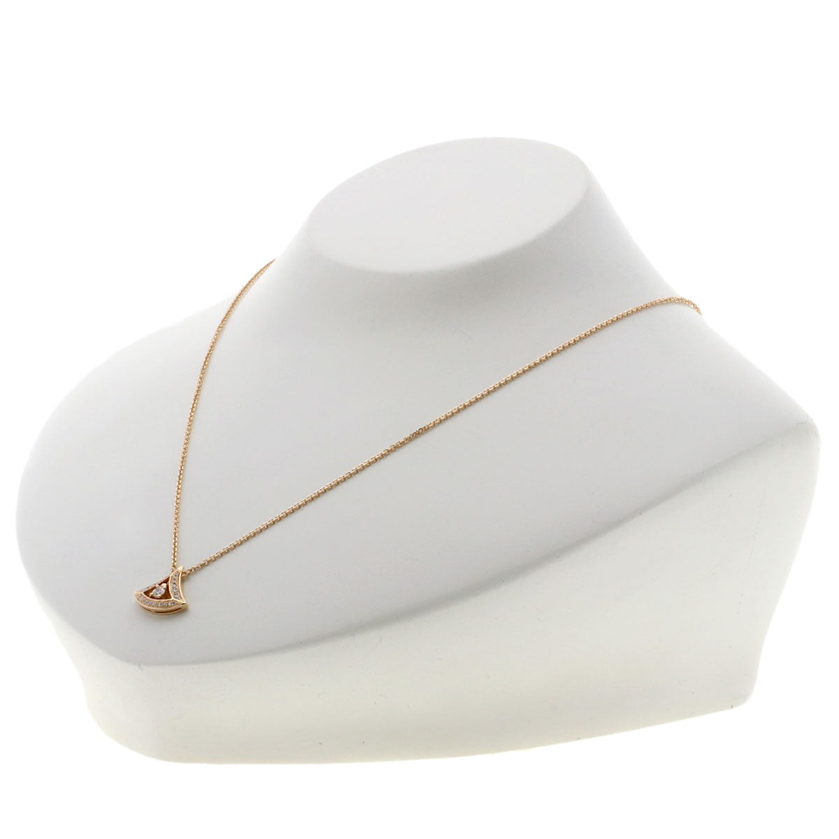 BVLGARI Diva Dream Diamond Necklace K18 Pink Gold Ladies [Used]