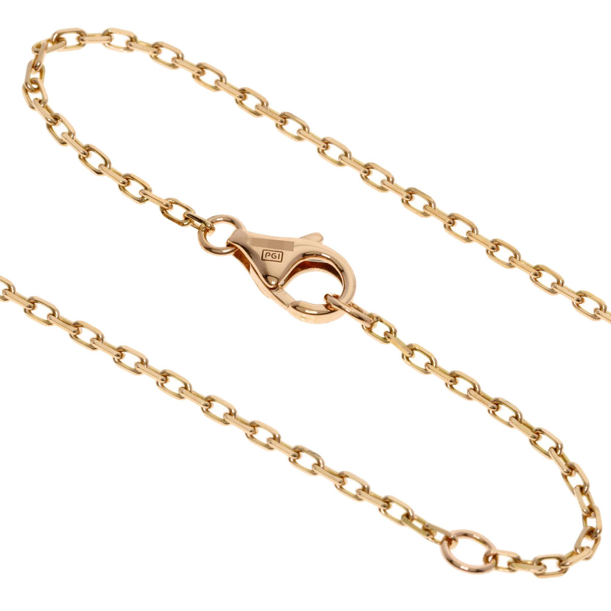 CARTIER Love Circle Full Diamond Necklace K18 Pink Gold Ladies [Used]