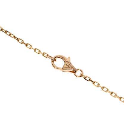 CARTIER Love Circle Full Diamond Necklace K18 Pink Gold Ladies [Used]