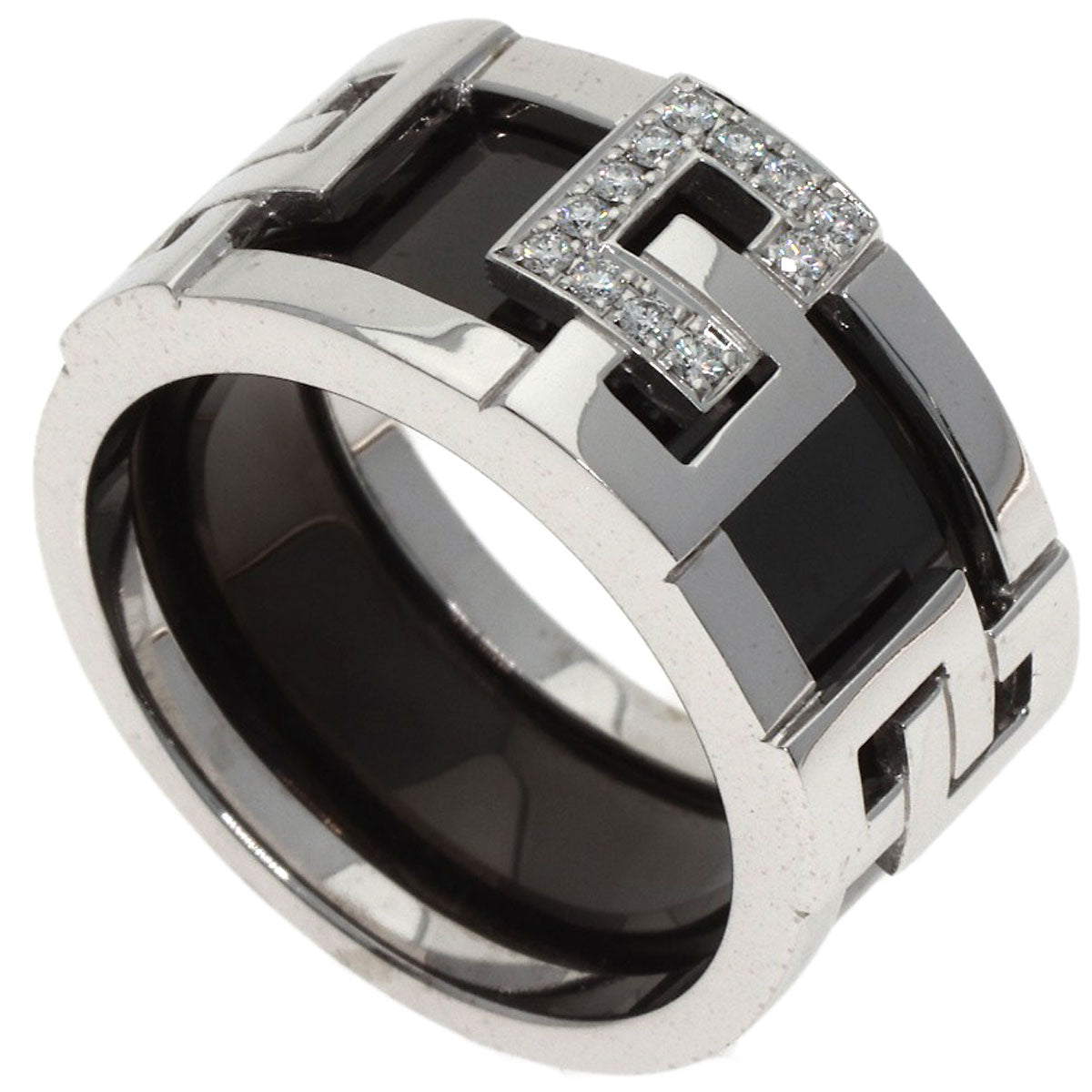 MIKIMOTO Set ring Diamond Ring K18 White Gold Ladies [Used]