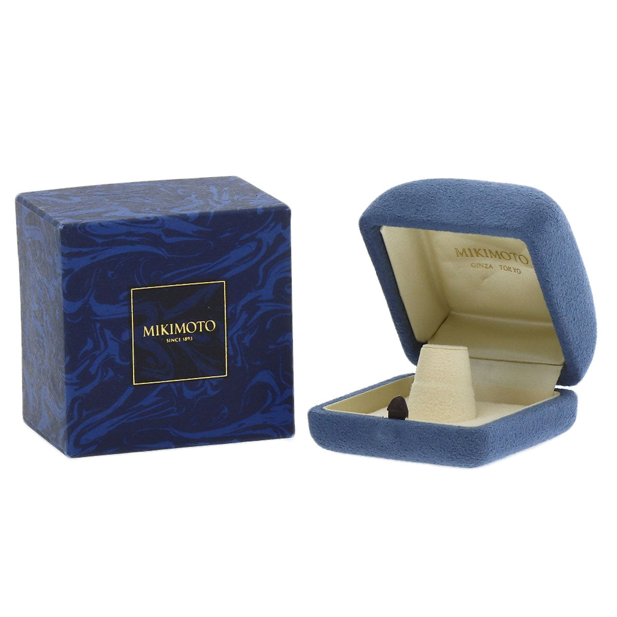 MIKIMOTO Set ring Diamond Ring K18 White Gold Ladies [Used]