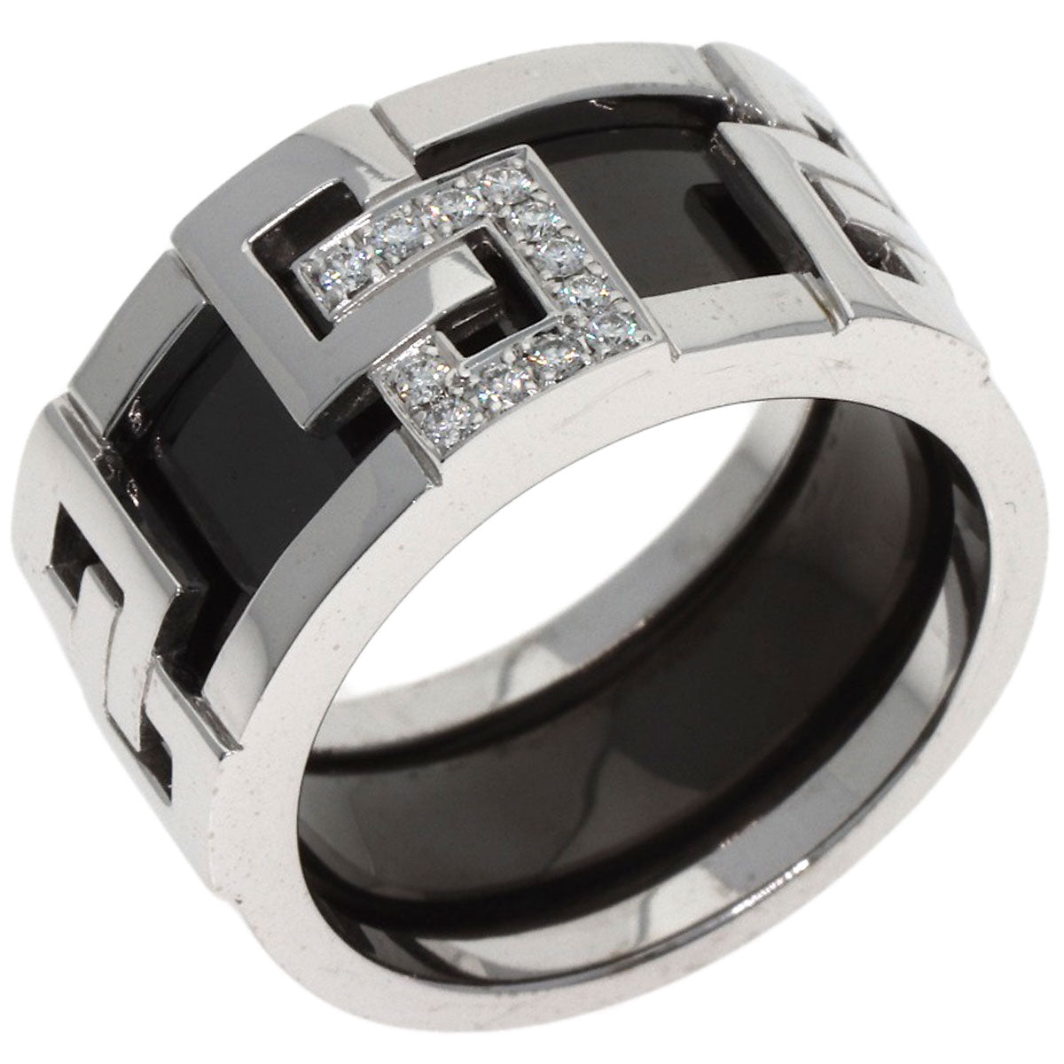 MIKIMOTO Set ring Diamond Ring K18 White Gold Ladies [Used]