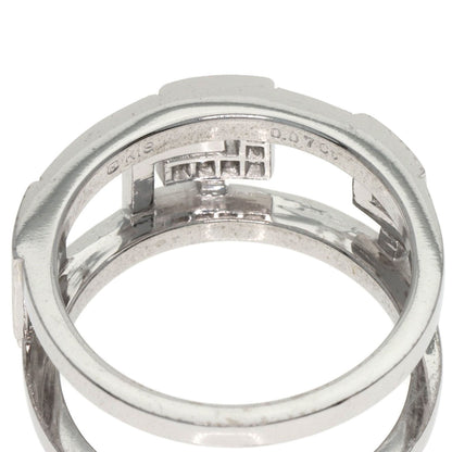 MIKIMOTO Set ring Diamond Ring K18 White Gold Ladies [Used]
