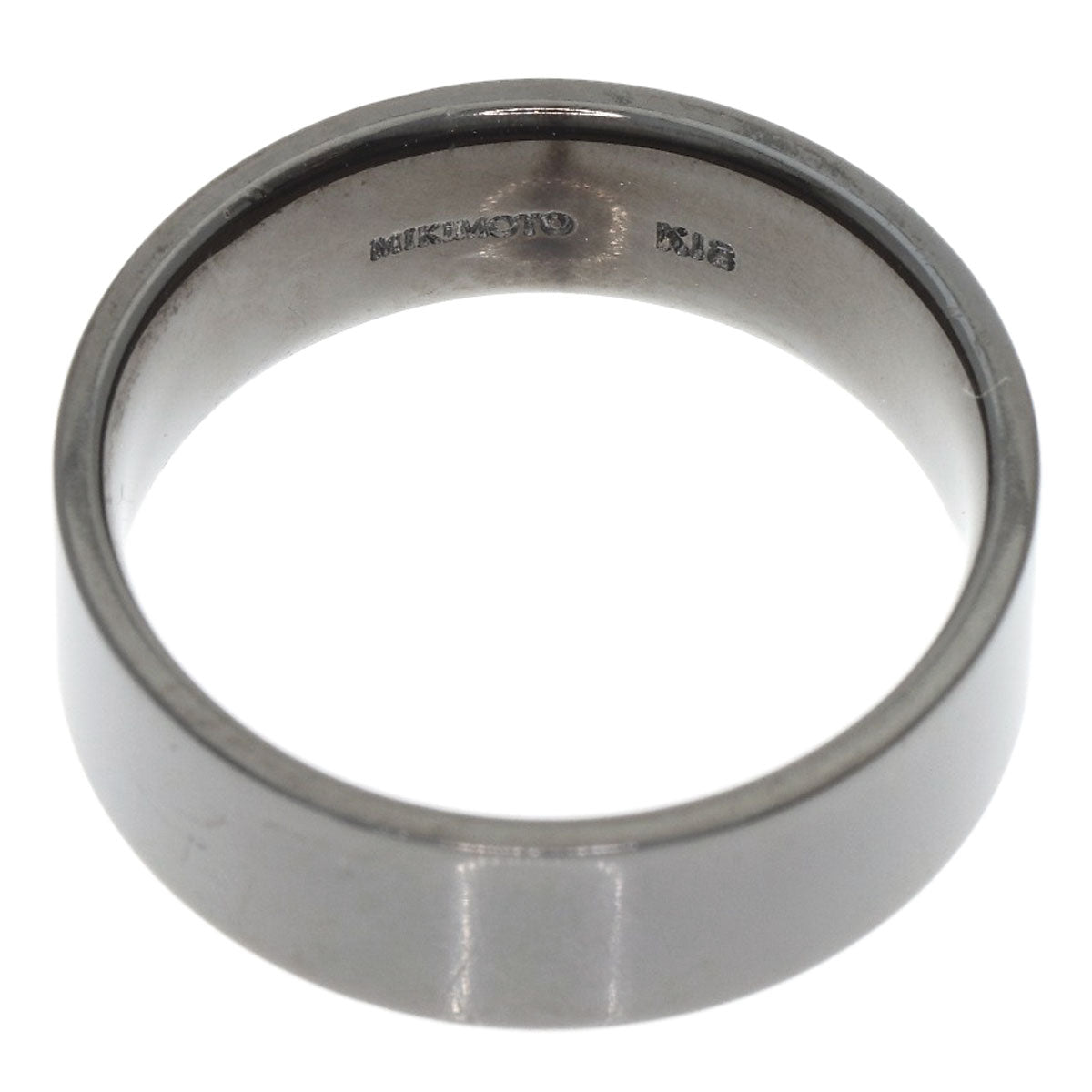 MIKIMOTO Set ring Diamond Ring K18 White Gold Ladies [Used]