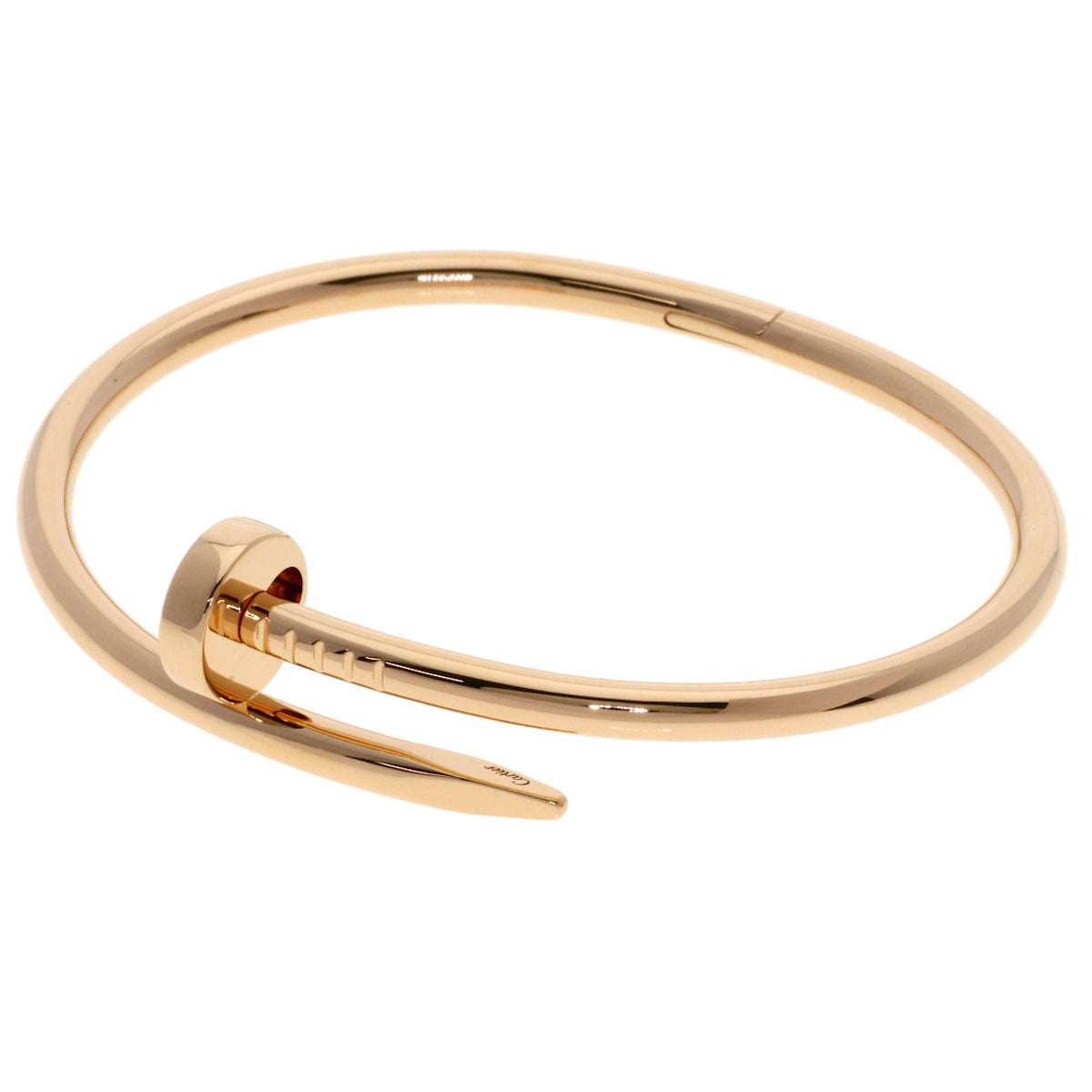 CARTIER Just Uncle # 17 Bracelet K18 Pink Gold Ladies [Used]