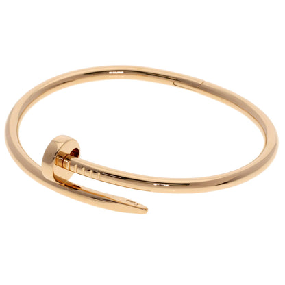 CARTIER Just Uncle # 17 Bracelet K18 Pink Gold Ladies [Used]