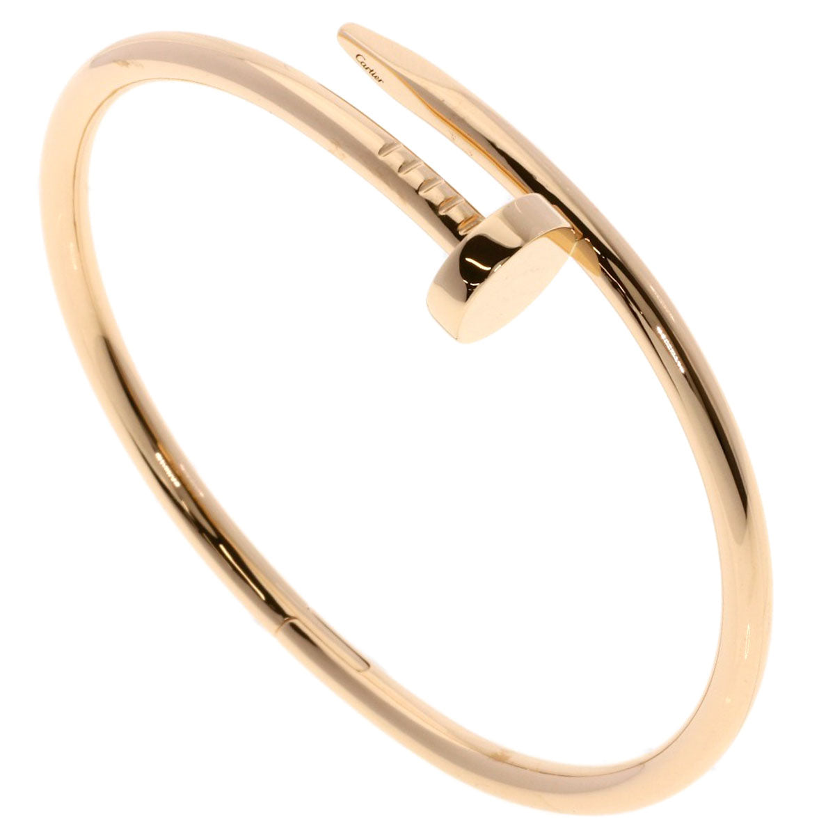 CARTIER Just Uncle # 17 Bracelet K18 Pink Gold Ladies [Used]