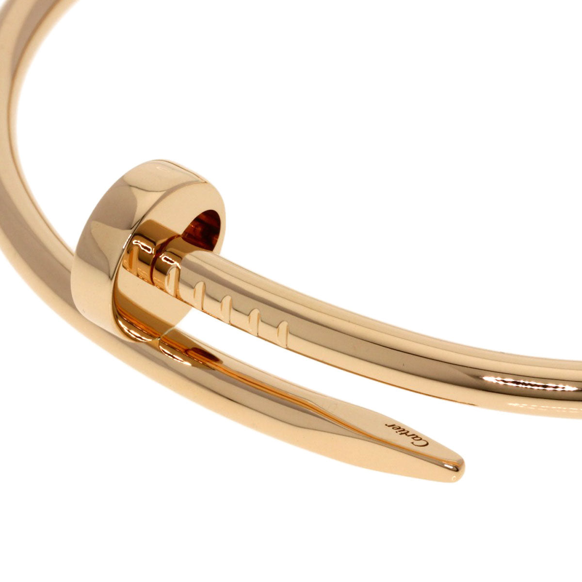 CARTIER Just Uncle # 17 Bracelet K18 Pink Gold Ladies [Used]